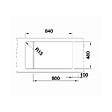 BLANCO - Blanco Evier Elon XL 8 S PuraDur en Silgranit avec vidage manuel 86x50cm, Noir (525886) - vignette