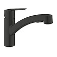 FRANKE - Franke Set Sirius Evier de cuisine en Tectonite 1000x500mm Noir mat + START mitigeur monocommande avec douchette (S2D611-100C-START1) - vignette
