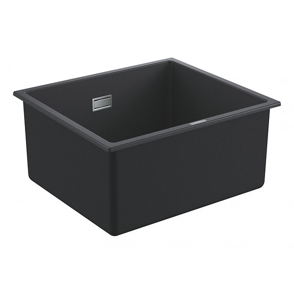 GROHE - Grohe Kit Evier Quartz Noir Granite K700 417 x 366mm + Mitigeur Minta Noir col de cygne pivotant à 360° (31653AP0-SET6) - large