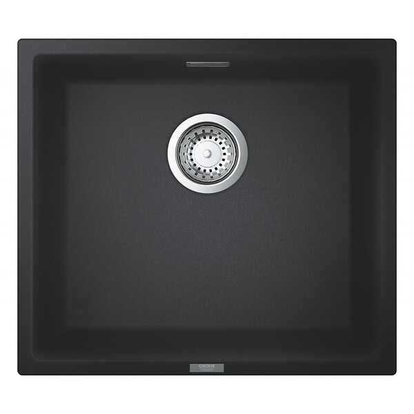 GROHE - Grohe Kit Evier Quartz Noir Granite K700 417 x 366mm + Mitigeur Minta Noir col de cygne pivotant à 360° (31653AP0-SET6) - large