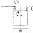 FRANKE - Franke Sirius 2.0 S2D 611-100 Tectonite évier à encastrer 1 bac XL avec égouttoir Blanc - vignette