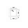 BLANCO - Evier DALAGO 45 PuraDur en Silgranit avec vidage automatique 46.5x51cm, Blanc (517160) - vignette