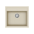 SWISS AQUA TECHNOLOGIES - Swiss Aqua Technologies 56,5x51cm évier avec égouttoir réversible en granite à encastrer + mitigeur monocommande, jasmin (SATSINKGQQ100J-SET) - vignette