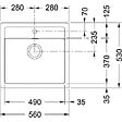 FRANKE - Franke Sirius - SID 610/560 Tectonite® Blanc Artic Evier (114.0284.165) - vignette