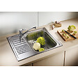 BLANCO - Blanco Lot de 6 éviers TIPO 45 S Mini en Acier inoxydable, égouttoir réversible 60,5x50cm avec siphon inclus (516524-GVP06) - vignette