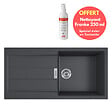 FRANKE - Franke Pack Franke Sirius Evier noir en Tectonite® à encastrer Sirius + Nettoyant Franke spécial évier en Tectonite OFFERT - vignette