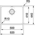 FRANKE - Franke Sirius - SID 110-50 Tectonite® Carbone Evier Sous Plan - vignette