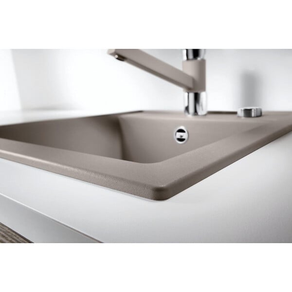 BLANCO - Blanco Evier DALAGO 45 PuraDur en Silgranit avec vidage automatique 46.5x51cm, Anthracite (517156) - large