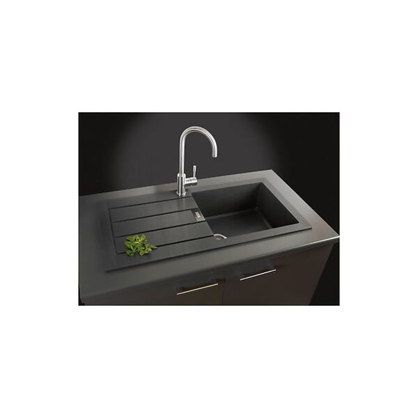 FRANKE - Franke SIRIUS - 2.0 S2D 611-78 Tectonite® Evier à encastrer Noir - large
