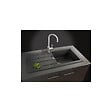 FRANKE - Franke SIRIUS - 2.0 S2D 611-78 Tectonite® Evier à encastrer Noir - vignette