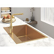 SWISS AQUA TECHNOLOGIES - Swiss Aqua Technologies /Grohe - Set Aurum Évier de cuisine encastrable inox 304 , 68x45x21 cm + Essence Mitigeur monocommande Evier, Or brossé PVD - vignette