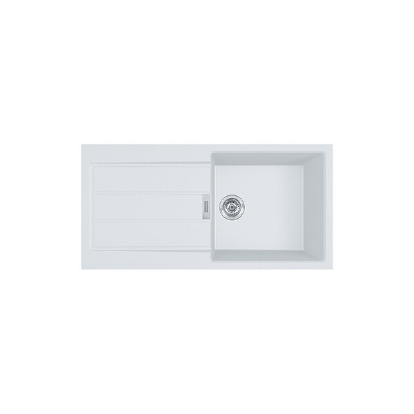 FRANKE - Franke Sirius 2.0 S2D 611-100 Tectonite évier à encastrer 1 bac XL avec égouttoir Blanc - large