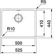 FRANKE - Franke Sirius - SID 110-50 Tectonite® Blanc Polaire Evier Sous-Plan - vignette