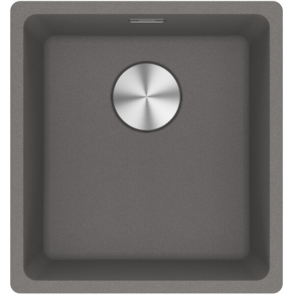 FRANKE - Franke Maris MRG 110-37 Evier sous plan 40x43cm en Fragranit+, Pierre Grise (MRG110-37SK) - large