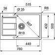 FRANKE - Franke SIRIUS - 2.0 S2D 611-78 Tectonite® Evier à encastrer avec bac XL Gris - vignette