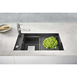 FRANKE - Franke Kubus 2 KNG 110-62 Fragranit+ Évier de cuisine sous-plan Onyx - vignette