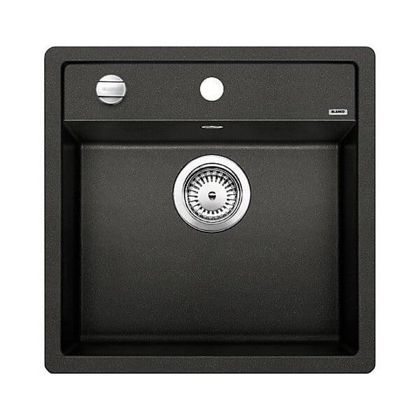 BLANCO - Blanco Evier DALAGO 5 PuraDur en Silgranit avec vidage automatique 51,5x51cm, Noir (525871) - large