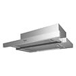 WHIRLPOOL - Hotte encastrable en aluminium, extraction de 304 m3/h, 3 vitesses, chrome brossé (AKR7491IX) - vignette