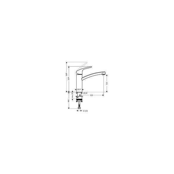 VILLEROY ET BOCH - Hansgrohe Focus. Mitigeur cuisine (31806000) - large