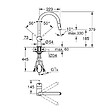 GROHE - Minta mitigeur monocommande évier avec douchette 2 jets, cuivre brossé (G32321DL2) - vignette