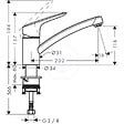 HANSGROHE - Hansgrohe Logis 120. Mitigeur cuisine (71830000) - vignette
