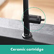 HANSGROHE - Talis M54 Mitigeur de cuisine 270, avec douchette extractible 1 jet, Noir mat (72808670) - vignette