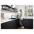 HANSGROHE - Talis M54 Mitigeur de cuisine 270, avec douchette extractible 1 jet, Noir mat (72808670) - vignette