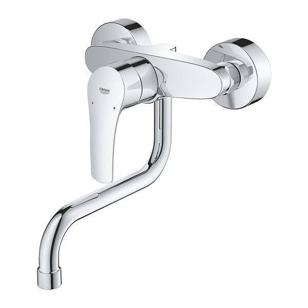 GROHE - EUROSMART Mitigeur monocommande d'évier, Chrome(31391003) - large