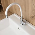 SIKO - Siko mitigeur cuisine à mémoire de forme, courbe en silicone blanc (SIKOBSLPRO290b) - vignette