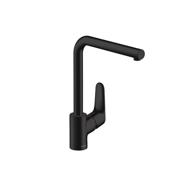 HANSGROHE - Focus M41 Mitigeur cuisine 280 noir mat, 1jet (31817670) - large