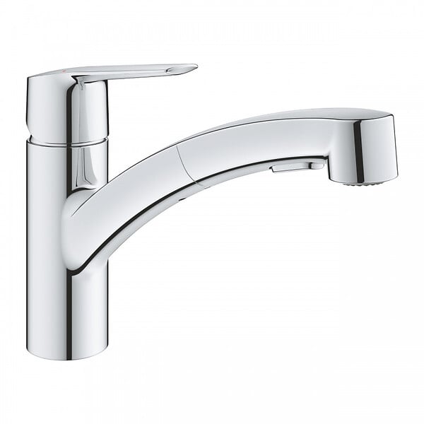 GROHE - Grohe Mitigeur monocommande évier avec Limiteur de débit, Chrome (MM300030007001) - large