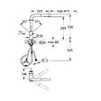 GROHE - Minta mitigeur monocommande évier avec douchette 2 jets, warm sunset brossé (G30274DL0) - vignette