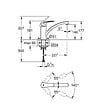 GROHE - Grohe Eurosmart mitigeur monocommande 1/2" évier, chrome (G3328130F) - vignette