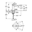 GROHE - BauEdge mitigeur d’évier 1/2", chrome (G31693000) - vignette