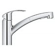 GROHE - Eurosmart Mitigeur évier avec Douchette, Chrome (30305001) - vignette