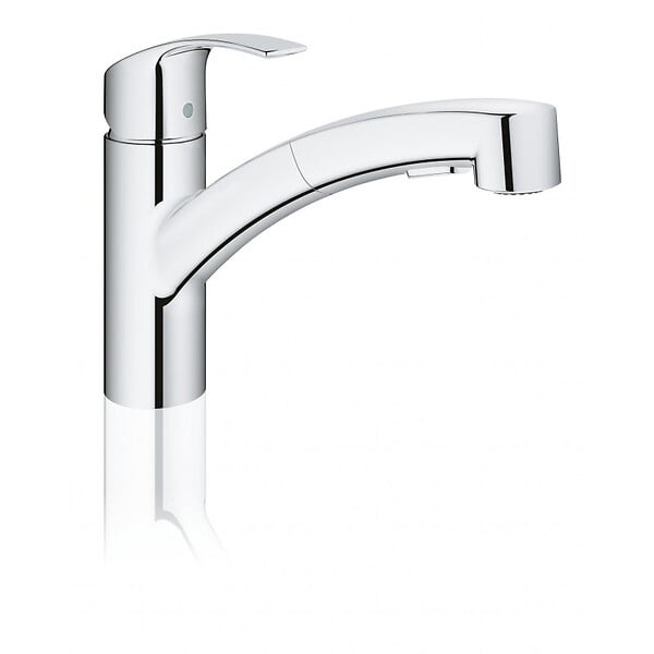 GROHE - Eurosmart Mitigeur évier avec Douchette, Chrome (30305001) - large