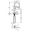 GROHE - Essence Mitigeur monocommande évier avec Limiteur de température, Hard Graphite (30294A00) - vignette