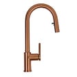 CERAMIA - Timeless mitigeur d'évier à levier en acier inoxydable avec douchette extractible, monotrou, or rose brossé TML (TMLKF285BCP) - vignette