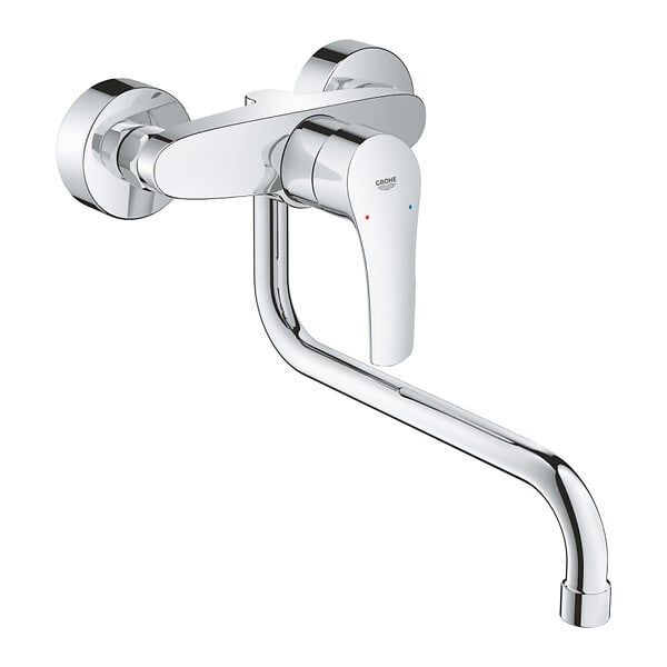 GROHE - EUROSMART Mitigeur monocommande d'évier, Chrome(32224003) - large