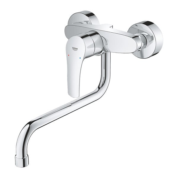 GROHE - EUROSMART Mitigeur monocommande d'évier, Chrome(32224003) - large