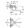 GROHE - EUROSMART Mitigeur monocommande d'évier, Chrome(32224003) - vignette