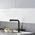 PAFFONI - Vallone Mitigeur de cuisine avec douchette extractible, noir mat (RIN185NO) - vignette