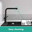 HANSGROHE - Talis M54 Mitigeur de cuisine 270, avec douchette extractible 1 jet, sBox, Noir mat (72809670) - vignette