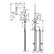 HANSGROHE - Talis M54 Mitigeur de cuisine 210, avec douchette extractible 2 jets, Noir mat (72800670) - vignette