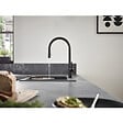 HANSGROHE - Talis M54 Mitigeur de cuisine 210, avec douchette extractible 2 jets, Noir mat (72800670) - vignette