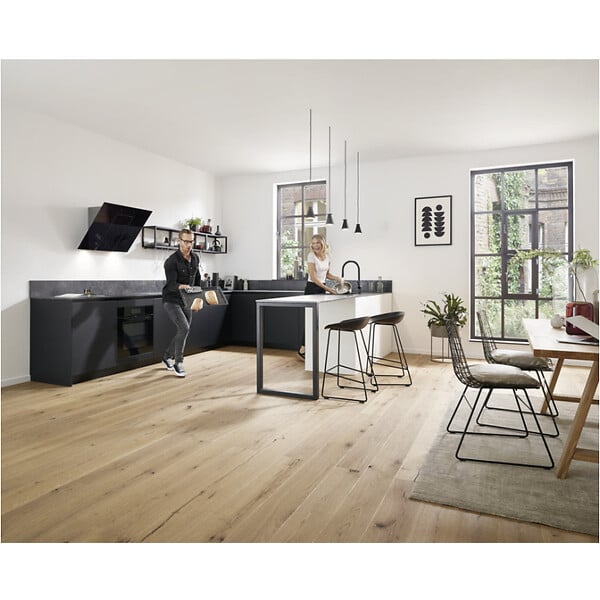 HANSGROHE - Talis M54 Mitigeur de cuisine 210, avec douchette extractible 2 jets, Noir mat (72800670) - large