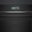 SIEMENS - Siemens iQ700 four à vapeur encastrable 60x60 cm, classe A+, 21 modes de cuisson, écran tactile, noir (HS736G1B1) - vignette