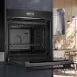 SIEMENS - Siemens iQ700 four à vapeur encastrable 60x60 cm, classe A+, 21 modes de cuisson, écran tactile, noir (HS736G1B1) - vignette