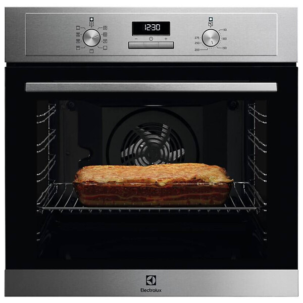 ELECTROLUX - Electrolux Four encastrable Série 600 72 l, nettoyage facile AquaClean, cuisson sur plusieurs niveaux, 8 fonctions cuisson (EOF3H40X) - large