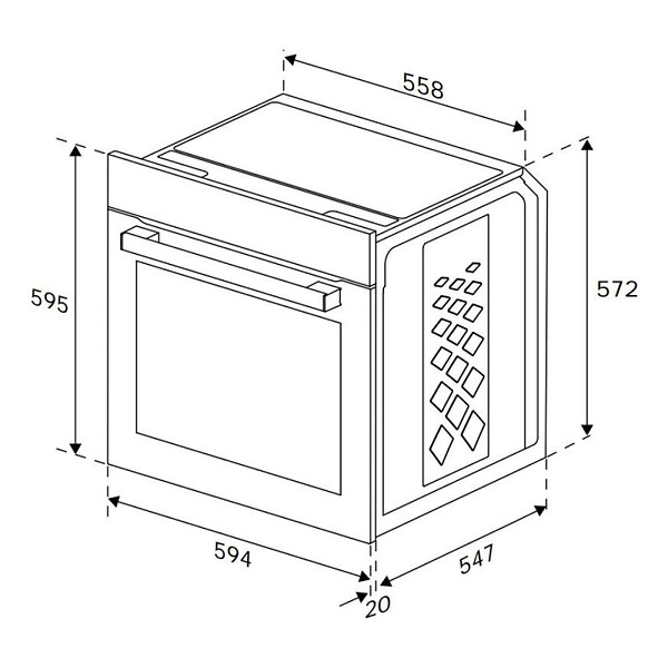 BEKO - Beko Beyond Four encastrable 72L, 8 fonctions cuisson, Aeroperfect 3D, nettoyage vapeur SteamShine, sécurité enfant - large